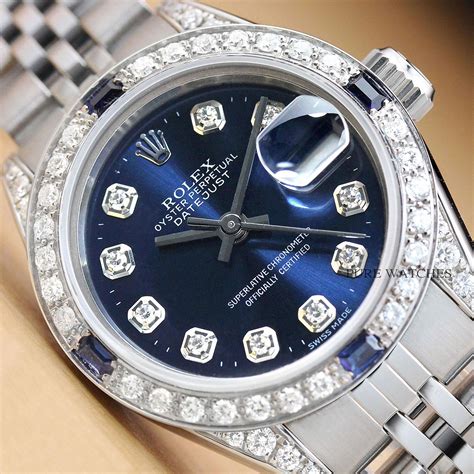 womens blue rolex watch|Rolex Womens Watches .